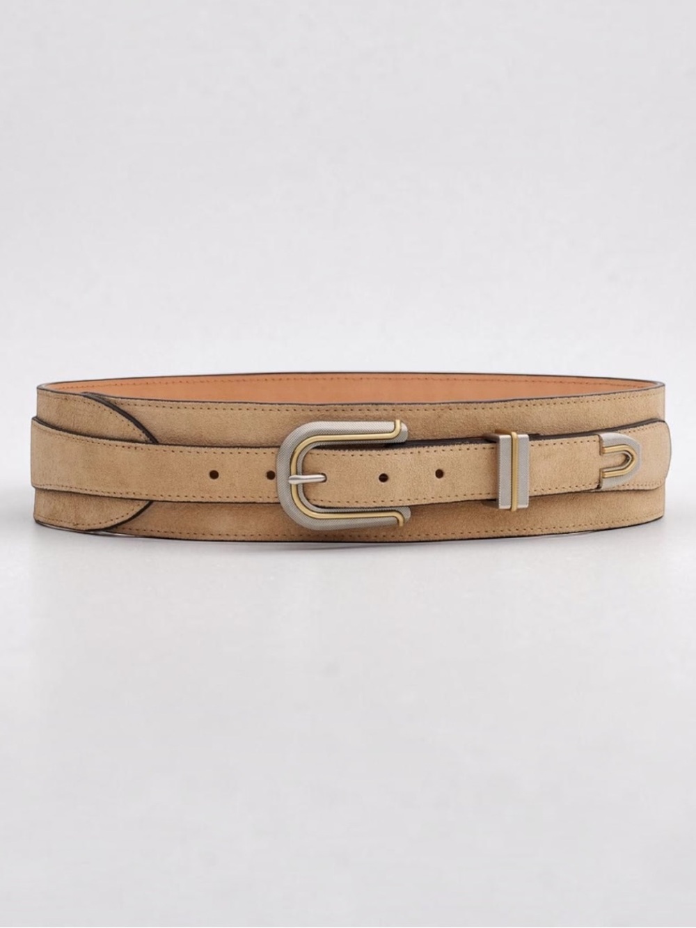 New! RAG & BONE VENTURA Cow Leather Waist Belt Size S/M
